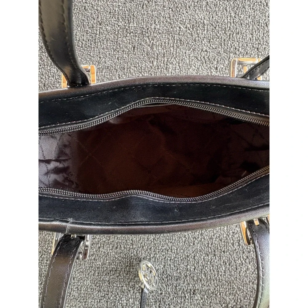 Michael Kors Jet Set Travel Black MK Signature Logo Tote Bag